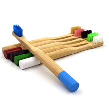 Load image into Gallery viewer, Natural Bamboo Biodegradable Toothbrush with Bamboo Storage Tube - Ekologikal