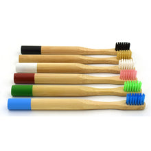 Load image into Gallery viewer, Natural Bamboo Biodegradable Toothbrush with Bamboo Storage Tube - Ekologikal
